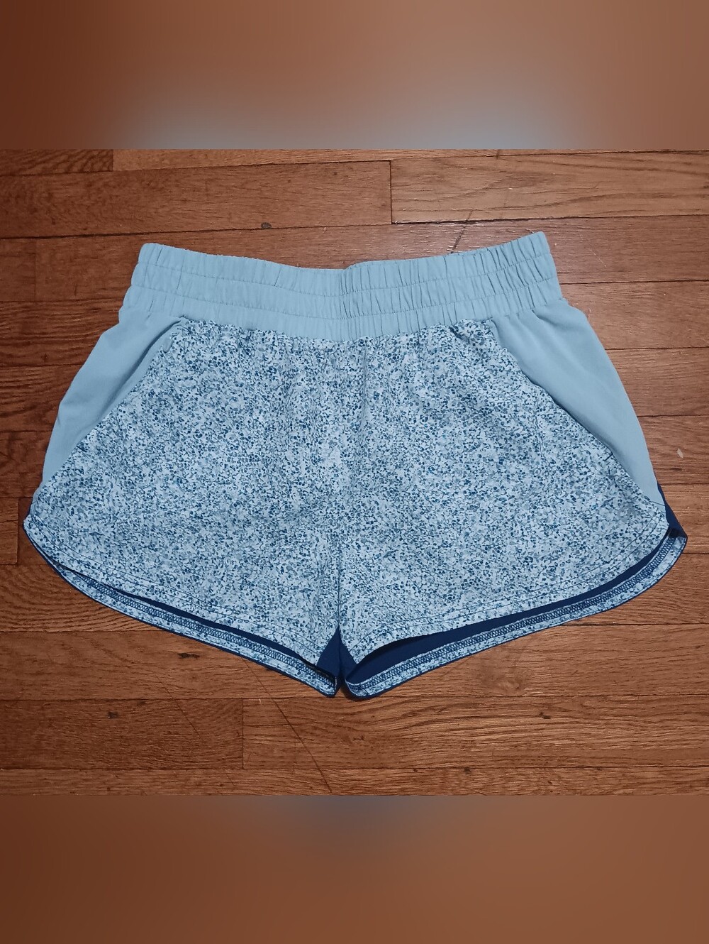 GapFit Light Blue Speckled Athletic Shorts